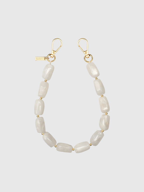 Abbey Beads Wristlet Off-White