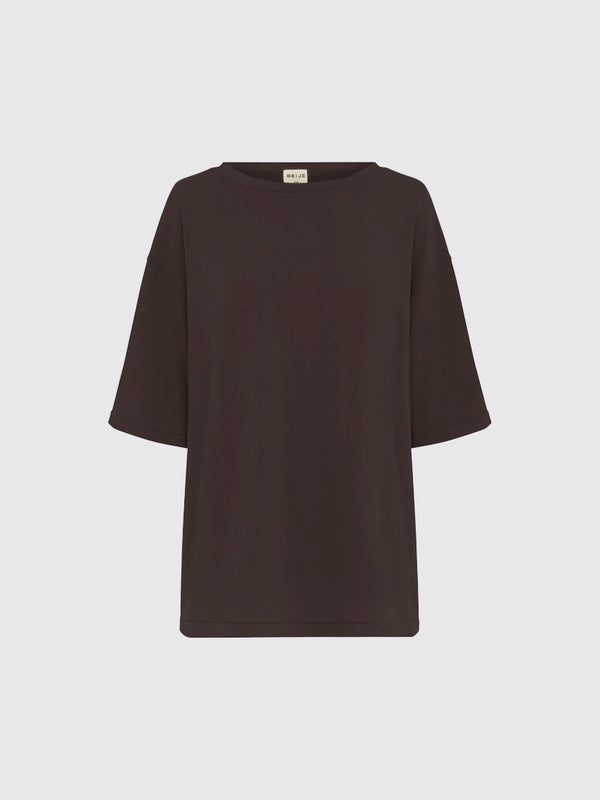 Knit Tee Chocolate